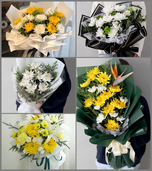 安徽宿州市灵璧县尤集镇大章李村白事花束代送